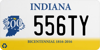 IN license plate 556TY