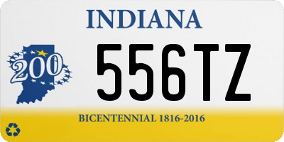 IN license plate 556TZ