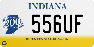 IN license plate 556UF