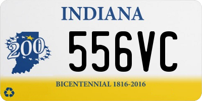 IN license plate 556VC