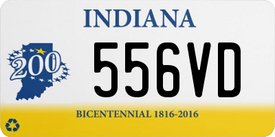 IN license plate 556VD