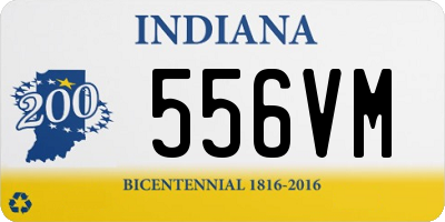 IN license plate 556VM