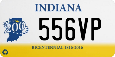 IN license plate 556VP