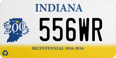 IN license plate 556WR