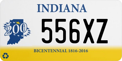 IN license plate 556XZ