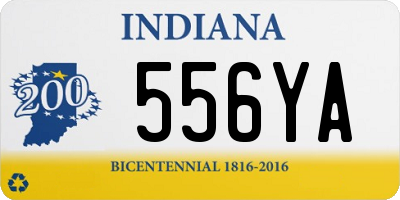 IN license plate 556YA