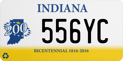 IN license plate 556YC