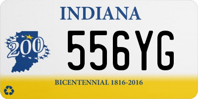 IN license plate 556YG