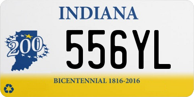 IN license plate 556YL