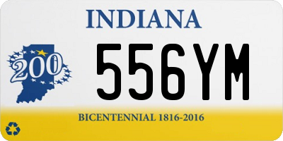 IN license plate 556YM