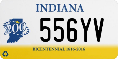 IN license plate 556YV