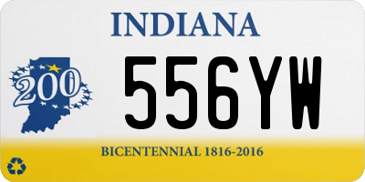 IN license plate 556YW