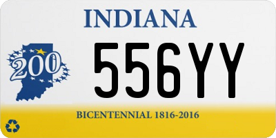 IN license plate 556YY