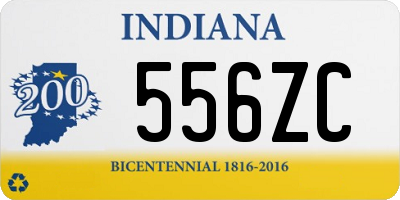 IN license plate 556ZC