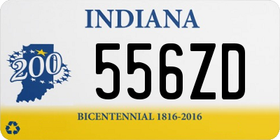 IN license plate 556ZD