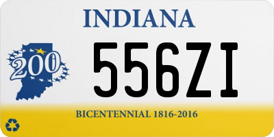 IN license plate 556ZI