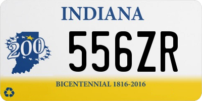 IN license plate 556ZR