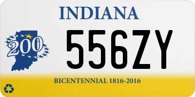 IN license plate 556ZY