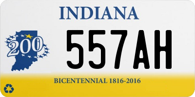 IN license plate 557AH