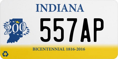 IN license plate 557AP