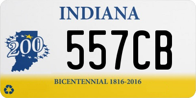 IN license plate 557CB