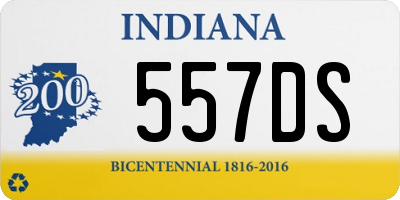 IN license plate 557DS