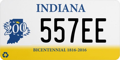 IN license plate 557EE