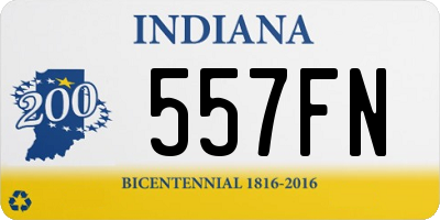 IN license plate 557FN