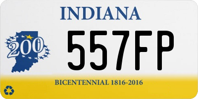 IN license plate 557FP