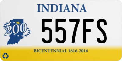 IN license plate 557FS