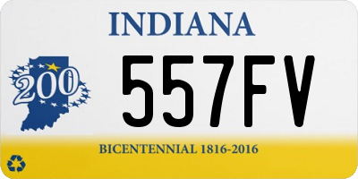 IN license plate 557FV