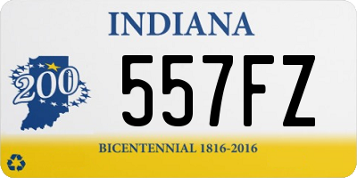 IN license plate 557FZ