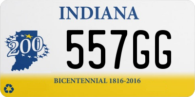 IN license plate 557GG