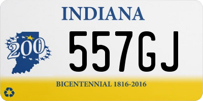 IN license plate 557GJ