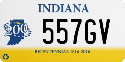 IN license plate 557GV