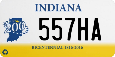 IN license plate 557HA