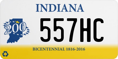 IN license plate 557HC