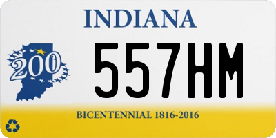 IN license plate 557HM