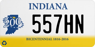 IN license plate 557HN