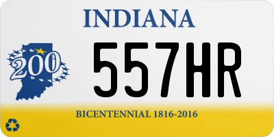 IN license plate 557HR