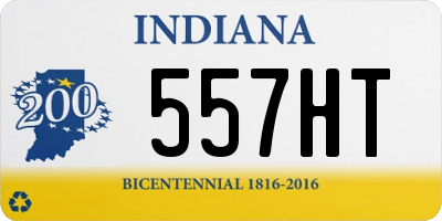 IN license plate 557HT