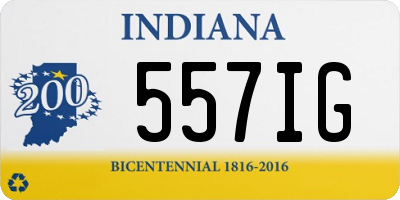 IN license plate 557IG