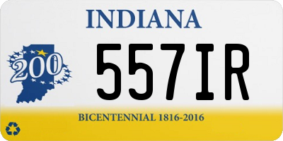 IN license plate 557IR