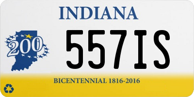IN license plate 557IS