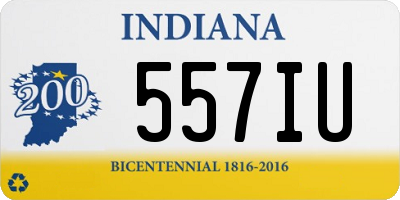 IN license plate 557IU