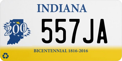 IN license plate 557JA