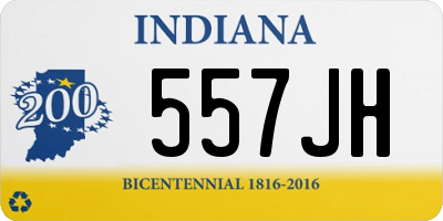 IN license plate 557JH