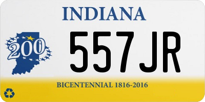 IN license plate 557JR