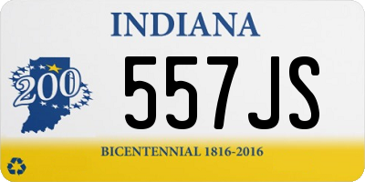 IN license plate 557JS