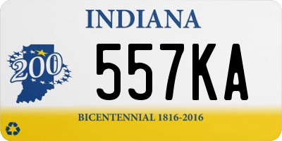 IN license plate 557KA